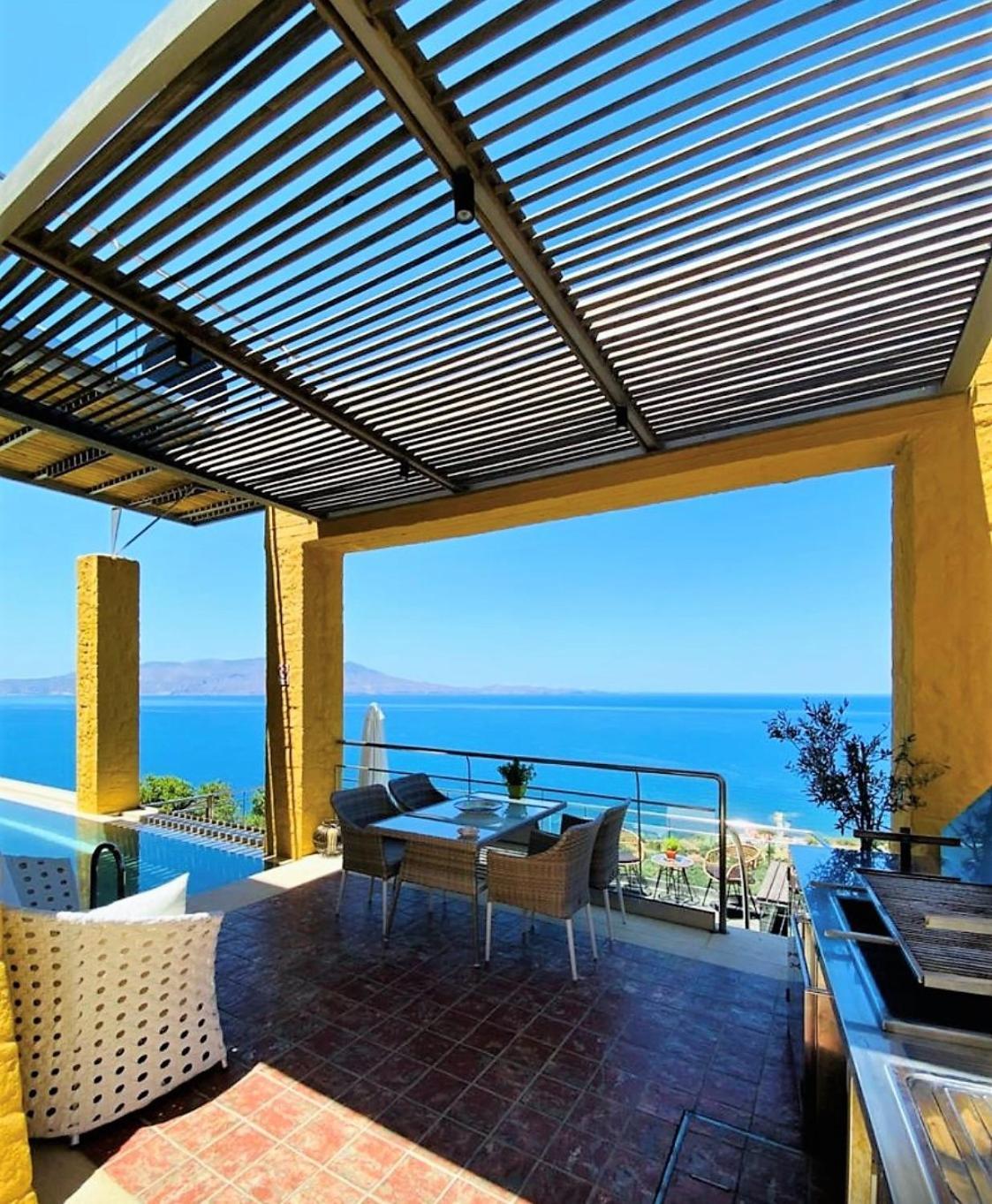 Beachfront Ravdoucha Epavlis Eleni Villa - Pool, Hot Tub, Gym, Sauna, Private Parking, Wifi Chania  ภายนอก รูปภาพ